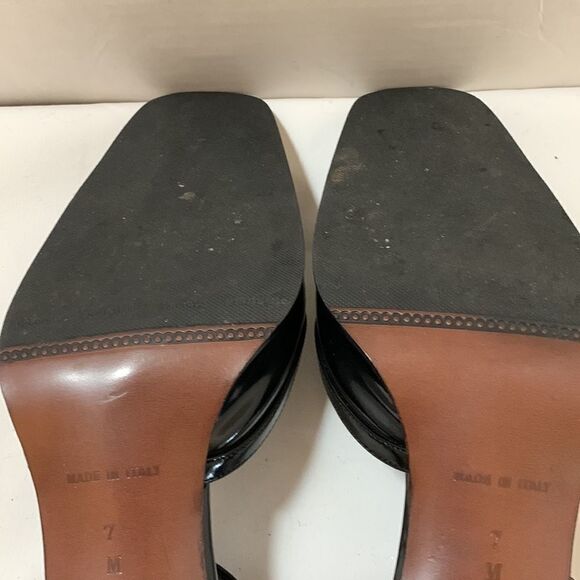 Casual Corner size 7M black block heels. Made in Italy - Picture 6 of 11